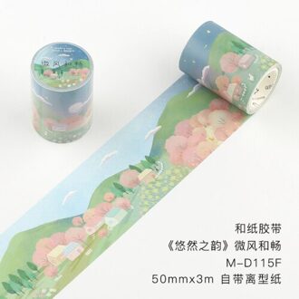 Fantastische Droom Serie Masking Washi Tape Bloem Bos Decoratieve Plakband Diy Scrapbooking Sticker Label Briefpapier 02