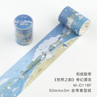 Fantastische Droom Serie Masking Washi Tape Bloem Bos Decoratieve Plakband Diy Scrapbooking Sticker Label Briefpapier 03
