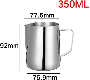 Fantastische Keuken Rvs Melk Opschuimen Jug Espresso Koffie Pitcher Barista Craft Koffie Latte Melk Opschuimen Jug Pitcher 350ml