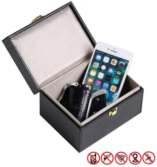 Faraday Box Signal Blocker Box for Car Keys Fob Phones Cards Call & RFID Signal Blocking Case Car Key Anti theft Security Boxes