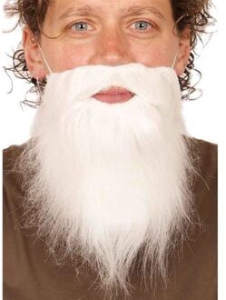 Faram Korte witte verkleed baarden - Voor kabouters/dwergen - Carnaval