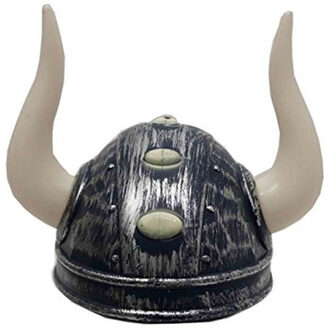 Faram Viking verkleed helm met hoorns - Carnaval verkleed hoeden