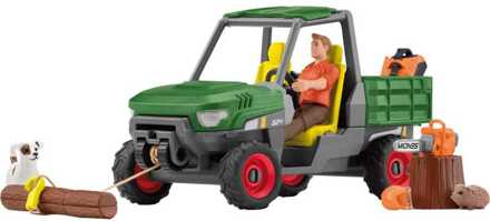 Farm World - Bosbouwer met voertuig Speelfiguur