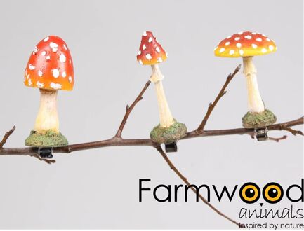 Farmwood Animals Paddenstoel op clip 7cm