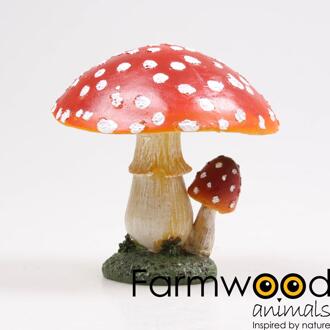 Farmwood Animals Paddenstoel paraplu duo H15,5cm rood