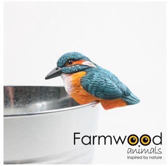 Farmwood Animals Pothanger vogel ijsvogel blauw