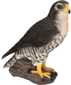 Farmwood Animals Slechtvalk roofvogel dieren beeldje - 26 cm - Tuin decoratie/woonaccessoires - Dieren/vogel beelden