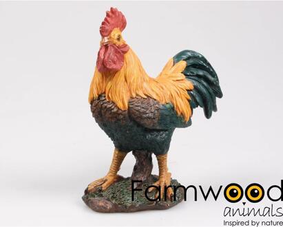 Farmwood Animals Tuinbeeld Haan 22cm multi