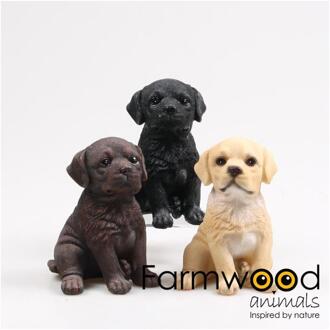 Farmwood Animals Tuinbeeld Puppie labrador 13x10x15cm