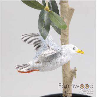 Farmwood Animals Vogel meeuw vliegend wit
