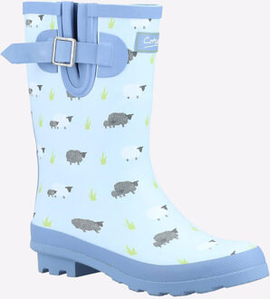 Farmyard Mid Dames Schapen Rubberen Regenlaarzen Blauw - EU 39/ UK 6