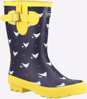 Farmyard Mid Rubberen Kippen Wellington Laarzen Navy - EU 40.5 / UK 7