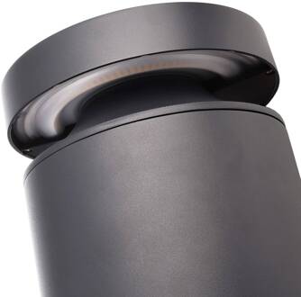 Faro LED sokkellamp, hoogte 25 cm, donkergrijs, DALI, 3.000K