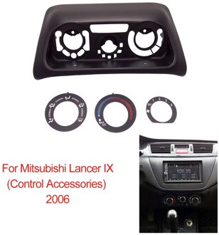 Fascia Voor Mitsubishi Lancer Ix (Controle Accessoires) Dashboard Dashboard Frame Abs Plastic Zwart Paneel Plaat