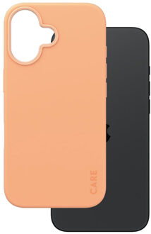 Fashion Backcover MagSafe voor de Apple iPhone 16 - Peachy Oranje