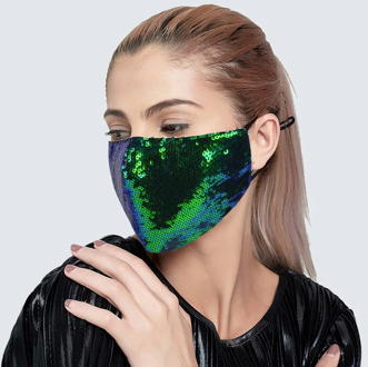 Fashion Bling Colorful Cover Face Jewelry Cosplay Face Mask Decor Shiny Rhinestone Party Gift 2020 Dropshipping