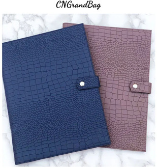 Fashion Business Briefcase Embrossed Ostrich Pattern File Folder New Large Capacity Laptop Briefcase Top Quality Document Bag