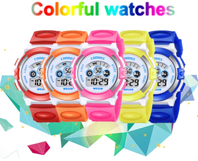 Fashion Children's Watch Multi-function Electronic Rubber Wrist Watch Luminous Boy Girl Waterproof Student Sports Watch for Kids