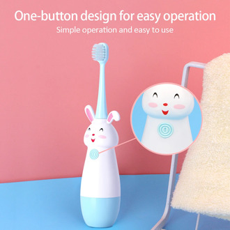 Fashion Children Sonic Electric Toothbrush Cartoon Pattern Electric Teeth Tooth Brush For Kids with Soft Replacement Head Cute