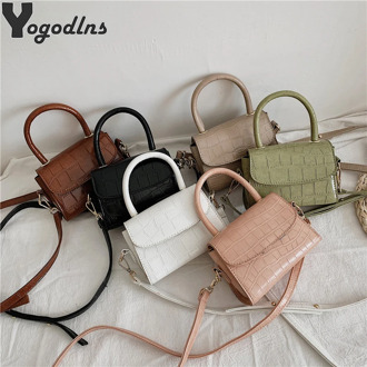 Fashion Crocodile Pattern Crossbody Bag For Women PU Leather Portable Handbag Flap Shoulder Bags Ladies Designer Luxurious Bags