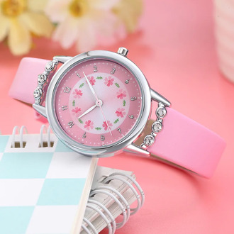 Fashion Cute Cartoon Children Watch Girls Princess Diamond Flower Quartz Watch For Kids Children Girl Watch Clock montre enfant