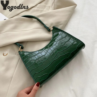 Fashion Exquisite Shopping Bag Retro Casual Women Totes Shoulder Bags Female Leather Solid Color Chain Handbag