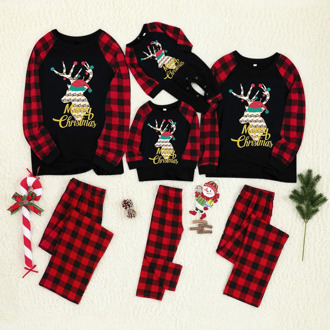 Fashion Family Christmas Pajamas 2020 Deer Print Pijamas Navidad Para Familias Xmas Christmas Pajamas Family Пижама #c
