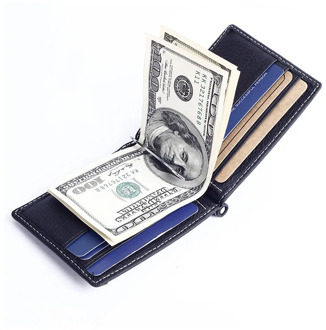 Fashion Genuine Leather Male Wallet Clip Coin Credit Card Holder Purse Zipper Designer Slim Wallets Man Money Bag Carteira Brand