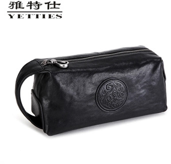 Fashion Handbag Embossed Clutch Bag Men 's Leather Clip Package 's Brand Small Large Capacity Clutch Leather