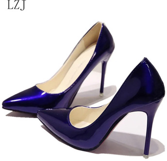 Fashion High Heels Women Pumps Thin Heel Classic White Red Nede Beige Sexy Prom Wedding Shoes Blue Red Wine Zapatos De Mujer