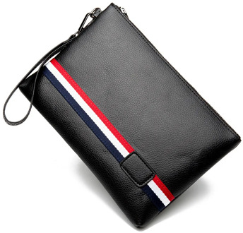 Fashion men clutch bag Luxury Brand man Cluthces Envelope Bags PU Leahter Wrist bag small file holder Mobile Wallet