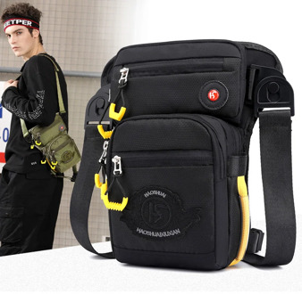 Fashion Men Nylon Drop Leg Bag Hip Bags On The Thigh Handy Fanny Pack Belt Hip Bum Pocket Casual Boy's Waist Bags Crossbody Bag