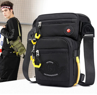 Fashion Men Nylon Waist Bag Hip Bag Out Door Fanny Pack Belt Hip Bum Pocket Casual Boys Waist Bags Crossbody Chest Bags