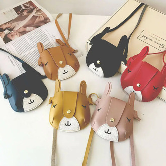 Fashion New Kids Girls Messenger Bags Princess Baby Cute Shoulder Bag Coin Purses PU Leather Children Packs Little Handbags