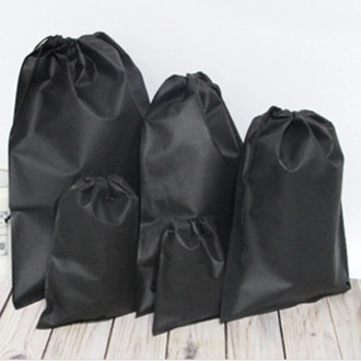 Fashion Non-woven Fabrics Drawstring Bag Shoes Travel Portable Organizer Toiletry Bag Case Clothes Backpacks Shopping Bag
