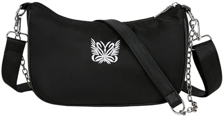 Fashion Nylon Shoulder Bag Women Lady Butterfly Chain Messenger Handbag Casual Clutch Crossbody Bags for Girls Birthday Gifts