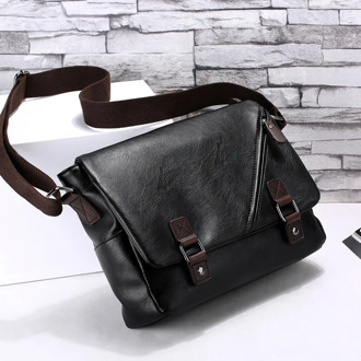 Fashion Pu Leather Men Bag Messenger Bags Laptop Ipad Business Shoulder Casual Crossbody Bags for Men Quality Vintage Satchel