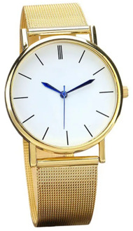 Fashion Quartz Watch Women Mesh Stainless Steel Women Watches Relogio Feminino Men Watchs Gold Silver