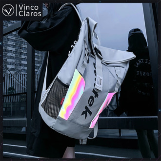 Fashion Reflective Design Unisex Backpack Trend School Backpack for Teenagers Large Capacity Waterproof Travel Men's Backpacks