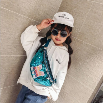 Fashion Sequins Fanny Pack Girls Shoulder Belt Bags Kids Waist Packs New Trend Belt Bag Chest Bag Childre Waist Bag for Boys