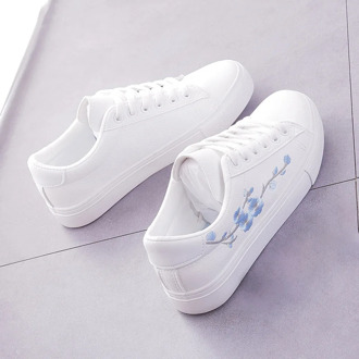 Fashion Shoes Women's Vulcanize Shoes Lace Up Tenis Feminino Zapatos De Mujer Platform Women Sneakers Casual White Shoes
