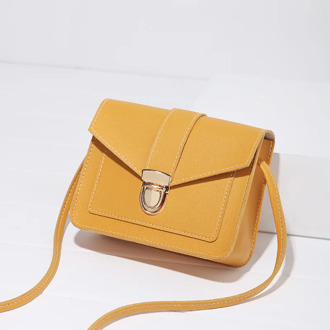Fashion Small Crossbody Bags for Women 2020 Mini PU Leather Shoulder Messenger Bag for Girl Yellow Bolsas Ladies Phone Purse