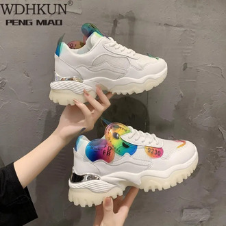 Fashion Sneakers Women Shoes Platform Sneaker Female Mesh Breathable Vulcanized Shoes Brand Running Casual Shoes Woman Summer