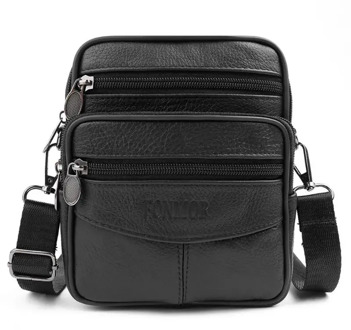 Fashion Solid Color Shoulder Bag Genuine Leather Waist Bags for Men Fanny Belt Packs Phone Pouch Casual Crossbody Waist Pack New