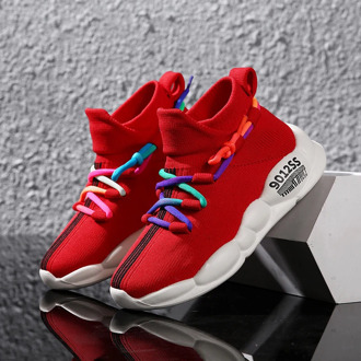 Fashion sports shoes women shoes new ladies vulcanized shoes women air cushion Colorful flying woven casual sports walking shoes