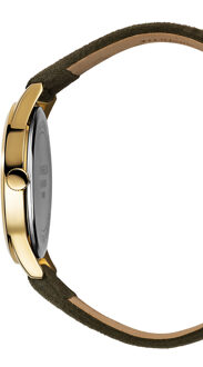 Fashion Suède Dames Groene Horloge OF714822 - One Size