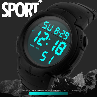 Fashion Waterproof Men's Boy LCD Digital Stopwatch Date Rubber Sport Wrist Watch Sport Men Outdoor Electronic Watch