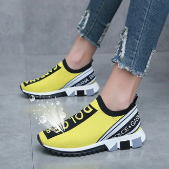 Fashion woman shoes 2020 Slip on sneakers Men Casual Height Increasing Ladies sock Shoes Mesh Walking Sneakers Plus Size 35-45