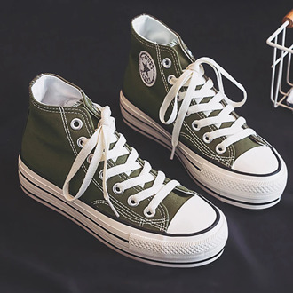 Fashion Women Canvas Shoes Trend Platform Shoes New Comfortable Breathable High Quality Thick Bottom Vulcanized Shoes Women