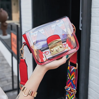 Fashion Women Crossbody Bag 2020 New Handbags Transparent PVC Bag Women Shoulder Bag for Girls Ladies Small Girls Bags Organizer